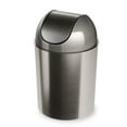 thumbnail image 4 of Umbra 2.5 Mezzo Plastic Swing Top Lid Bathroom Trash Can, Silver, 4 of 13