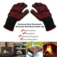 thumbnail image 4 of Guantes De Silicona Antideslizantes Resistentes Al Calor Para Barbacoa Extrema, Guantes De Cocina Para Horno, Manoplas Calientes Para Cocinar Serendint EL008109-00, 4 of 5