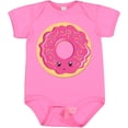 thumbnail image 3 of Inktastic Hot Pink Donut Boys or Girls Baby Bodysuit, 3 of 5