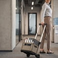thumbnail image 5 of Folding Hand Truck with Telescoping Handle and Wheels, Portable Foldable Dolly Cart for Moving Boxes, Groceries, Camping, and Courier Delivery, 5 of 6