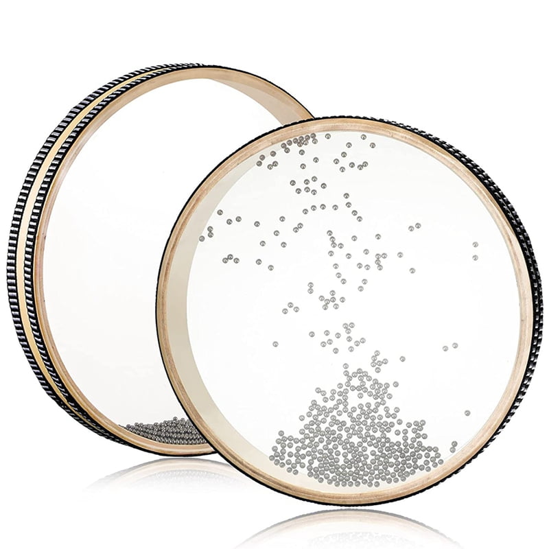 2 Pieces Wave Bead Hand Drum 8 Inch Sea Wave Sound Drum Wave Drum Ocean