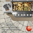 thumbnail image 4 of Resilia Under Grill Mat With Splatter Guard Lip - 72” x 48”, Beige/Tan, 4 of 10