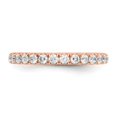 thumbnail image 4 of 14K Rose Gold Ring Band Wedding Diamond, Lab Grown Round White, 4 of 6
