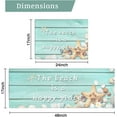 thumbnail image 5 of Coastal Kitchen Rugs - Kitchen Mat Set of 2, Blue Kitchen Rugs and Mats, Kitchen Sink Floor Mat, Non Slip Kitchen Rug Set, Ocean Beach Kitchen Decor Accessories, Kitchen Beach Mat 17x24 and 17x48 Inch, 5 of 5