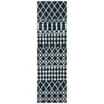 thumbnail image 3 of SAFAVIEH Blossom Aspen Geometric Wool Runner Rug, Black/Ivory, 2'3" x 8', 3 of 9