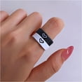 thumbnail image 6 of LOLIPPYY 1Pair Couple Wedding Bands with Delicate Design Assorted Color Finger Rings, 6 of 8