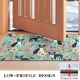 thumbnail image 3 of Boston Terrier Floral Flowers Door Rugs,Washable Non Slip Door Mats Indoor,Decorative Door Mats,Entry Mat Indoor for Entrance,Bedroom,Kitchen,Bathroom,17"x30", 3 of 6