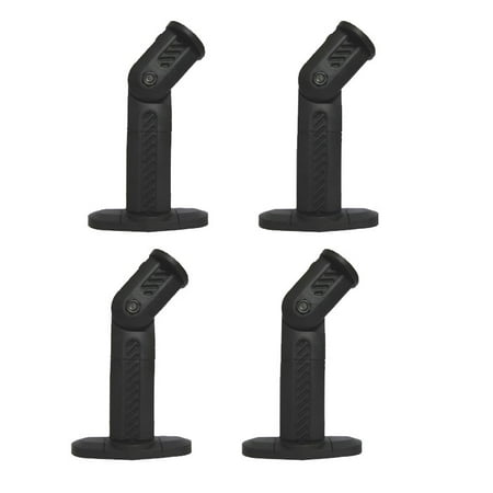 VideoSecu One Pair of Deluxe Speaker Mount for Home Theater Surround Sound Satellite Speaker on Wall and Ceiling (Best Ceiling Mount Surround Sound Speakers)