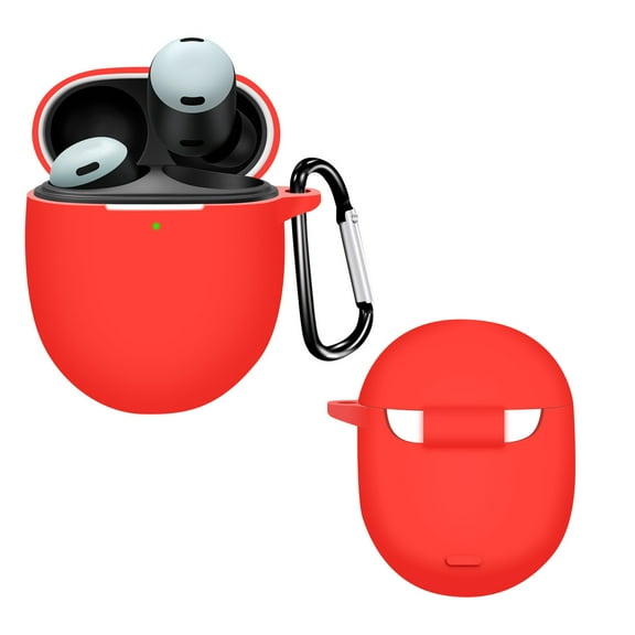 GadgetCom Replacement Case Compatible with Google Pixel Buds Pro 1 2 , Shockproof Silicone Earbuds Pouch Cover With Clip Hook