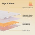 thumbnail image 5 of Vccoem Heated Mattress Pad Queen Size, Electric Bed Warmer with Dual Controller, 9 Heat Settings & 10-Hour Auto Shut-off, Machine Washable, White, 5 of 8