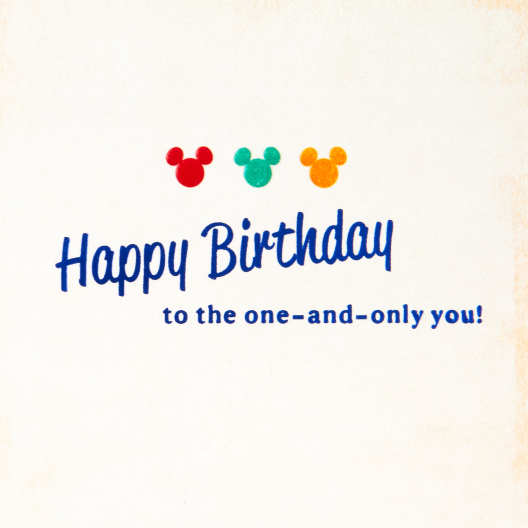 Hallmark Disney Mickey Mouse Birthday Card (Icon and Legend)
