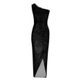 thumbnail image 3 of TIMIFIS Robes Noires pour Femmes Robes d'Invitée de Mariage Robes d'Été Sans Manches Décontractées Maxi Plage Robe d'Été Fleurie Robe Décontractée Printemps, 3 of 4