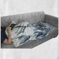 thumbnail image 6 of Flower Soft Flannel Fleece Throw Blanket, Bunch of Different Size X-rays Complex Structures of Mother Nature Art Print, Cozy Plush for Indoor and Outdoor Use, 70" x 90", Teal White, by Ambesonne, 6 of 6