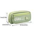 thumbnail image 2 of Matoen Green Large Storage Pencil Case Pen Bag with Zipper Big Capacity Pouch Organizer for Office Travel Holder Box, 2 of 9