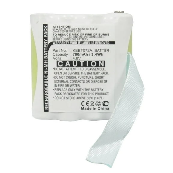 Batteries N Accessories BNA-WB-H9714 2-Way Radio Battery - Ni-MH, 4.8V, 700mAh, Ultra High Capacity - Replacement for Motorola KEBT072 Battery