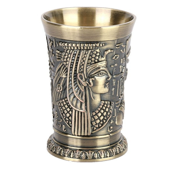 XingJian LLC Egyptian Vintage Style Metal Wine Cup - Artistic Craft Decor for Home or Gift Ornaments