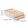 thumbnail image 3 of Huevera apilable para frigorífico - PET alimentario - Capacidad para 15 huevos - Fácil de limpiar - para frigorífico de cocina, 3 of 8