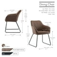 thumbnail image 5 of Porthos Home Kylo PU Leather Upholstered Dining Chair with Metal Legs, 5 of 6