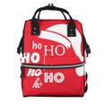 thumbnail image 1 of Easygdp Saying Ho Ho Ho para Bolsa de Bebé de Gran Capacidad con Múltiples Bolsillos, Bolsa de Pañales para Padres, Bolsa de Viaje Organizada y Elegante, 1 of 6