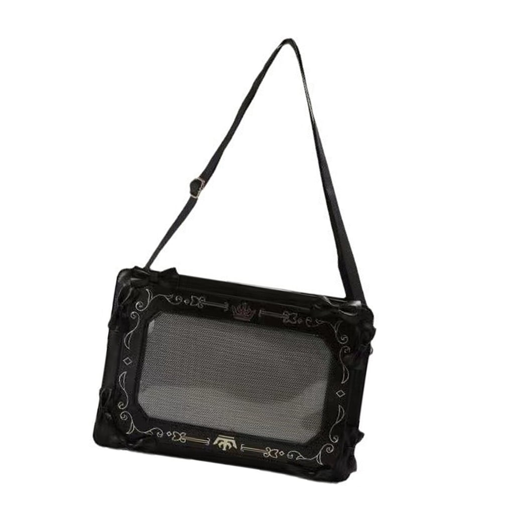 tegongse Harajuku Ita Bag Crossbody Shoulder Bag Handbag Transparent Itabag Messenger Bag Fashion Satchel Handbag Daypacks Gifts