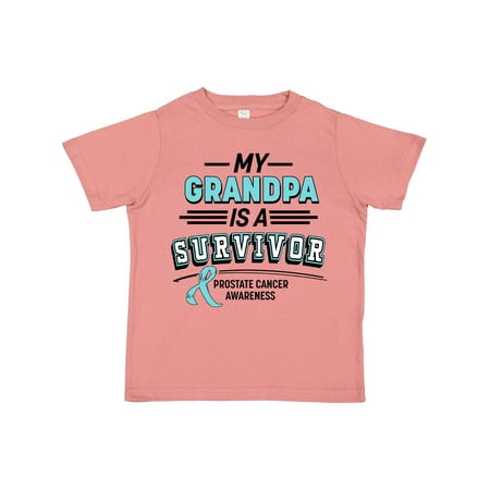 

Inktastic My Grandpa is a Survivor- Prostate Cancer Awareness Gift Toddler Boy or Toddler Girl T-Shirt
