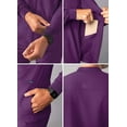 thumbnail image 4 of Adar Addition Scrubs for Men - Zippered Bomber Scrub Jacket - A6206 - Eggplant - 2X, 4 of 8
