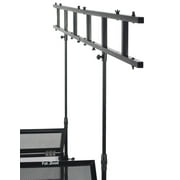 DJ Booth Tabletop With 8FT Lighting Truss Stand Package by FAT TOAD - Foldable Panel Portable Stage by