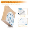 thumbnail image 5 of Yayeee Napkin Holder for Table Kitchen Paper Tissue Organization, Blue Simple Cartoon Snowmen, 5 of 8