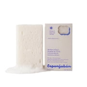 (2 pack) Esponjabon Mother of Pearl Soap Sponge - Brightening Effect 2-in-1 Soap Sponge – For Face and Body - 4.2 oz