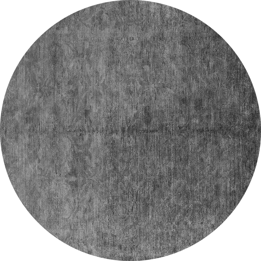 Ahgly Company Indoor Round Oriental Gray Industrial Area Rugs, 5' Round