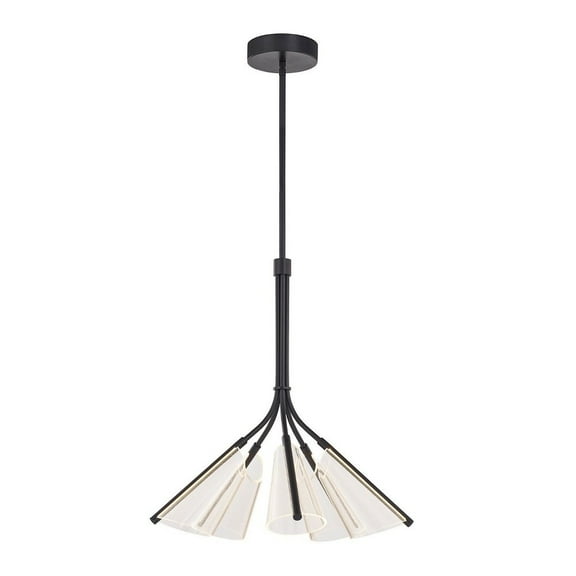 Kuzco Lighting Ch62628 Mulberry 27" Wide Led Chandelier - Black / Light Guide