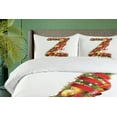 thumbnail image 4 of Ambesonne Christmas Alphabet Duvet Cover Sets, Z Letter, 2-King, Pearl and Olive Green, 4 of 7
