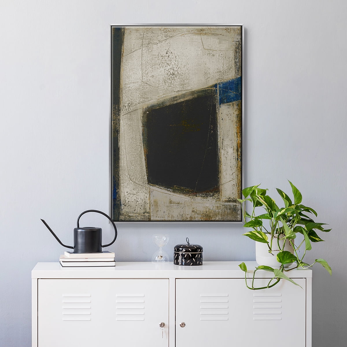 Policy of Truth II Framed Premium Gallery Wrapped Canvas - Ready to Hang - 27 x 41 - Silver Floating Frame