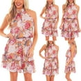 thumbnail image 2 of Pompotops Robes d'Été Sans Manches pour Femmes, Col en U, Amincissantes, 2 of 9