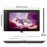 UGEE 15.4 inch Graphics Drawing Tablet with Screen, 16K Pressure Sensitivity, 143%sRGB Pen Display for Windows/Mac/Android