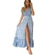 thumbnail image 1 of Vestido Bohemio Floral Vestido Largo Con Abertura Lateral Vestido de Verano Vestido de Verano Con Cuello en V Para Mujer Vestido de Vacaciones Con Estampado Floral Bohemio de Playa Odeerbi  ODB115563, 1 of 6