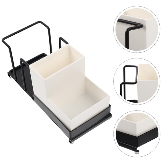 WHAMVOX Hotel Coffee Box Coffee Station Cup Holder Sugar Bag Organizer Paper Cup Rack for Storage