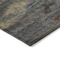 thumbnail image 4 of HomeRoots 612503 3 x 5 ft. Graphite & Gray Abstract Washable Indoor & Outdoor Rectangle Area Rug, 4 of 5
