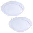 thumbnail image 4 of FESTFENDS Flat Bottom Flowerpot Plate Transparent 2Pcs 11.8x11.8x1.6In, 4 of 8