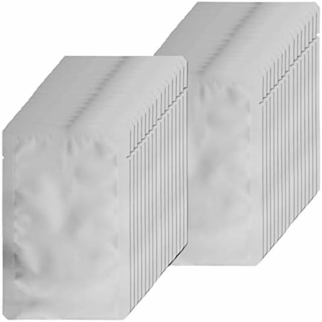 200 piezas de bolsas de mylar para almacenamiento de alimentos Bolsas de papel de aluminio de mylar resellables para almacenamiento de alimentos bolsa de empaque a prueba de olores