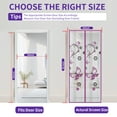 thumbnail image 4 of Magnetic Thermal Insulated Door Curtain for 38x82 Inch Door, Self-Sealing EVA Draft Stopper for all season Keep Cold Out & Privacy, for Kitchen, Bedroom, Hands Free, Pet & Kid Friendly Purple, 4 of 7