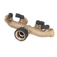 thumbnail image 3 of Distribuidor De Conector De Latón Para Grifo De Manguera De 4 Vías, Rosca De 3/4 Pulgadas Para Riego De Jardín, 3 of 7
