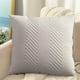 thumbnail image 4 of Funda de Almohada Plisada de Terciopelo Liso | Funda de Cojín Acolchada de 45 X 45 Cm para Sofá, Cabecero y Soporte Lumbar | Terciopelo Pv Suave con Cremallera Oculta para Decoración Del Hogar y La O, 4 of 7