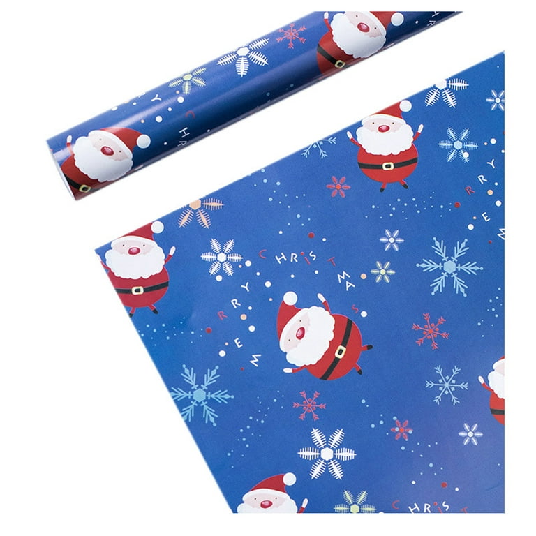 Santa & Friends Jumbo Christmas Rolled Gift Wrap - 1 Giant Roll, 23 Inches  Wide by 35 feet Long, Heavyweight, Tear-Resistant, Holiday Wrapping Paper