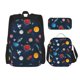 thumbnail image 1 of Balery Space Cartoon Mochila escolar 3 en 1 para niños: mochila resistente con lonchera térmica y estuche para lápices. Mochila escolar para niños y niñas., 1 of 7