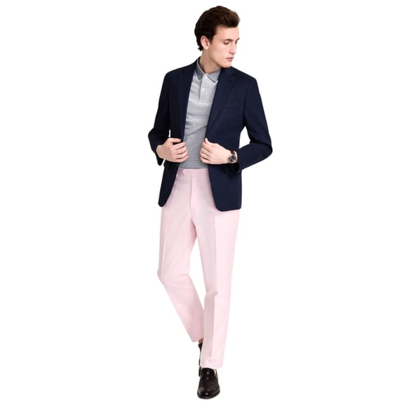 Tommy Hilfiger Mens Modern fit Sport Coat Blazer 36 R Navy Blue Solid Linen