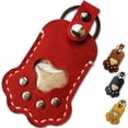 thumbnail image 4 of Pet Hair Storage Bag PU Leather Paw Print Hair Memorial Portable Keychain For Cat Dog Keepsake Keyring For Backpacks Pendant Gift, 4 of 4