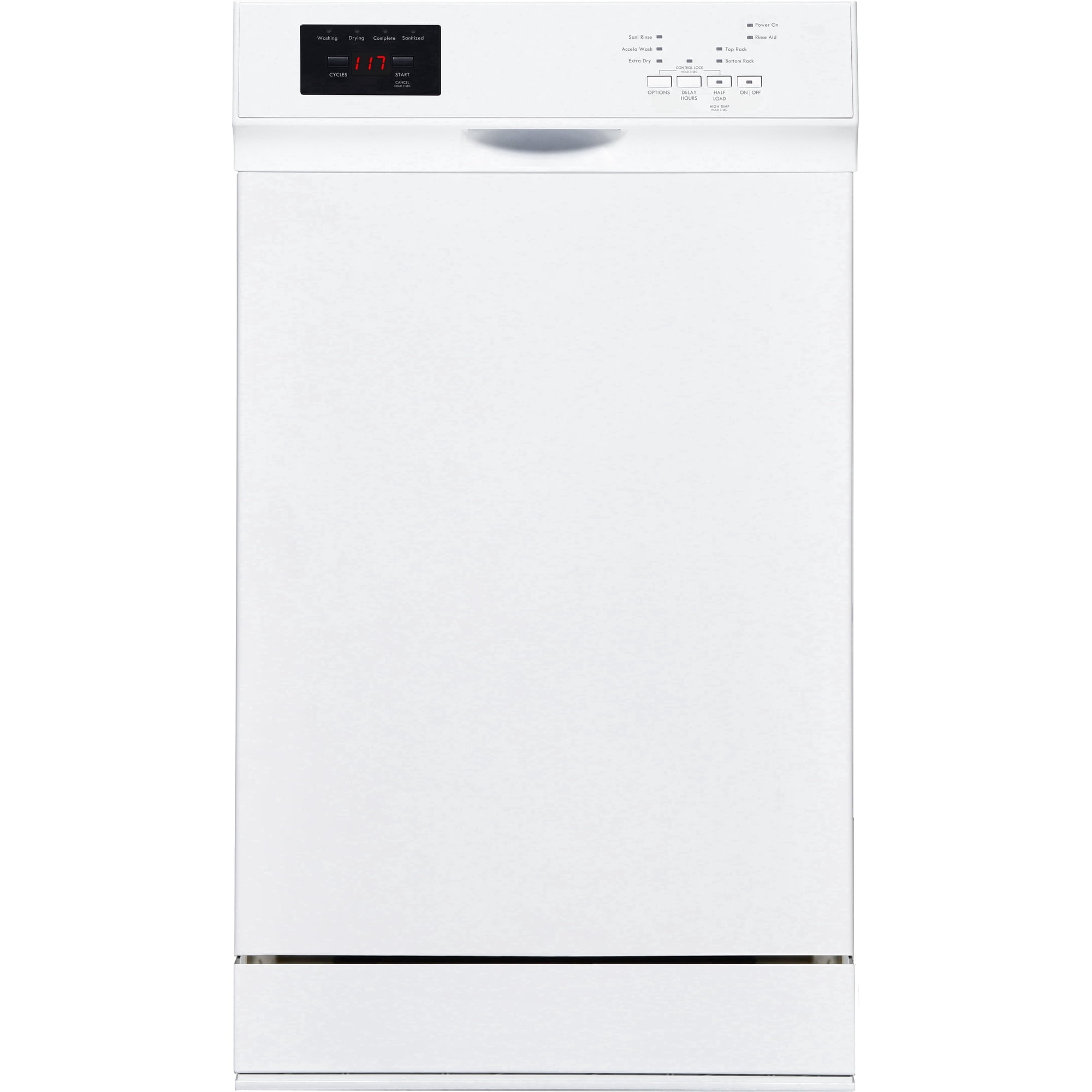Kenmore 18" Built-in Stainless Steel Tub Dishwasher, SmartWash, 45 dBA Energy Star Certified, White