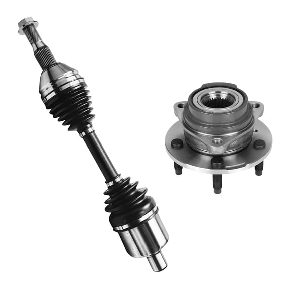 AutoShack Front Left CV Axle Shaft Wheel Hub Bearing Assembly Replacement for 2000-2008 Chevrolet Impala FWD 2003-2008 Pontiac Grand Prix FWD Driver Side 5-Lug 5 HUB010200118