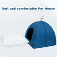 thumbnail image 4 of Cama de Gato Plegable de Gato Casa de Gato Casa de Carpa de Mascotas de Interior Con Teta de Gris, Talla S, 4 of 7